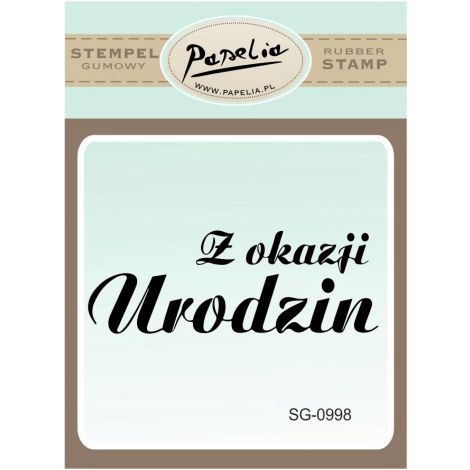 Stempel gumowy Papelia Z okazji Urodzin